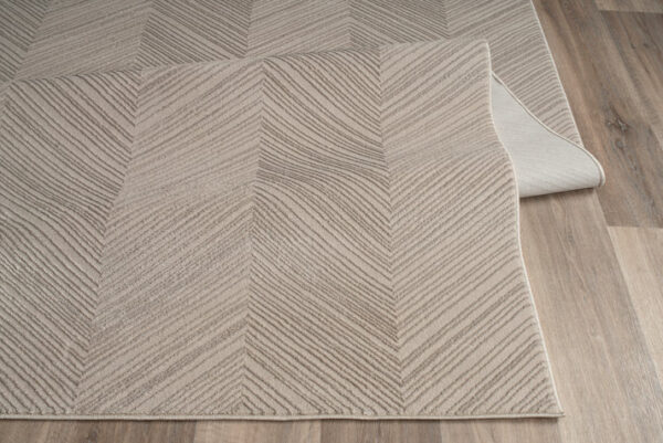 Ivory Beige Contemporary Rug - Image 4