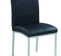 Faux-Leather-Chair-Black-Image