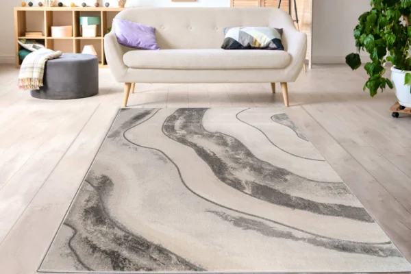 Grey Beige Luxury Contemporary Rug