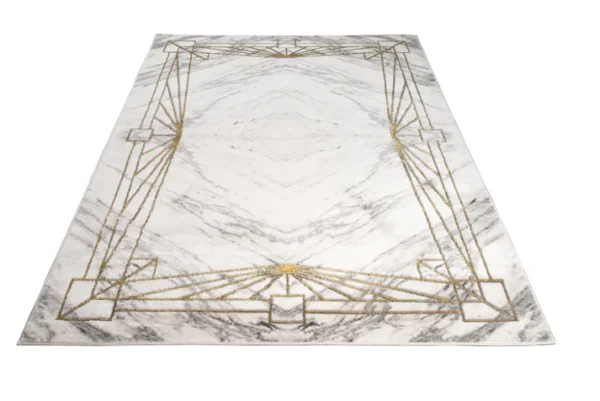 Grey Gold Luxury Contemporary Rug - Image 3