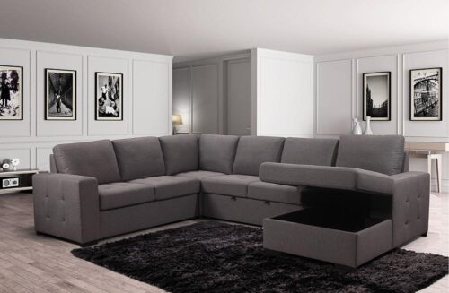 Haven Bed Sleeper Sectional Sofa with Storage Chaise - Image 2