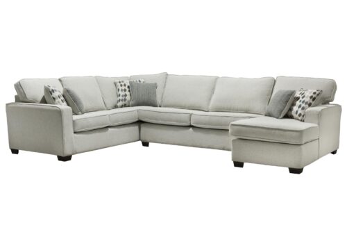 Coppet Smoke Sectional Sofa with Chaise - Image 3